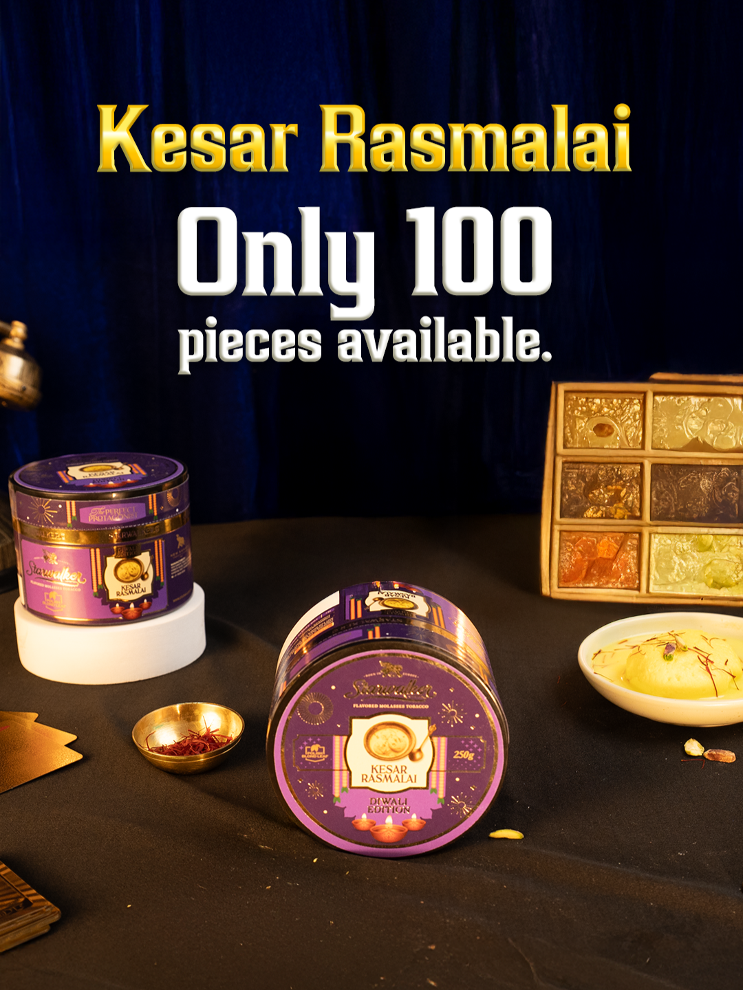 Kesar Rasmalai- (250gm)
